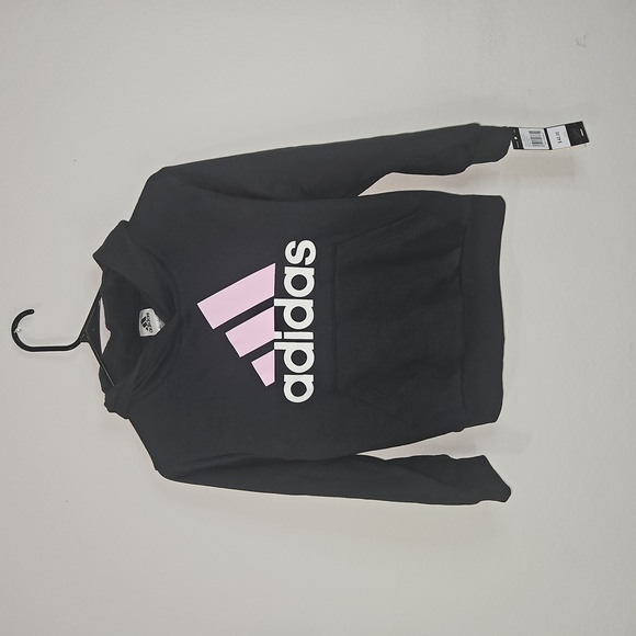 adidas Other - adidas Big Girls Fleece Hoodie Size Small Black and Pink